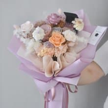 /畢業花束E款 紫色/畢業季 韓式花束 乾燥花 永生花 教師節 情人