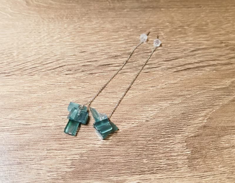 【親翠】天然翡翠 瓜地馬拉天空藍高冰歲歲平安耳墜 送禮首選