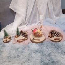福利品出清 不含盒 乾燥花 松果名片座 開幕禮物
