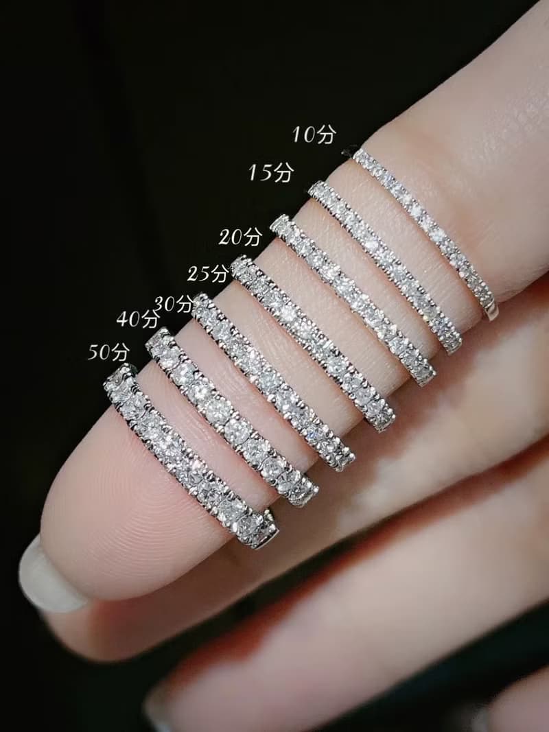 特價18k金細線戒0.1克拉開運招財輕珠寶白k金黃k金玫瑰金手鍊戒指