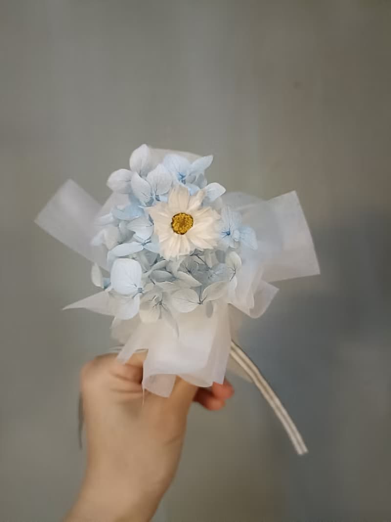 迷你小花束永生繡球花