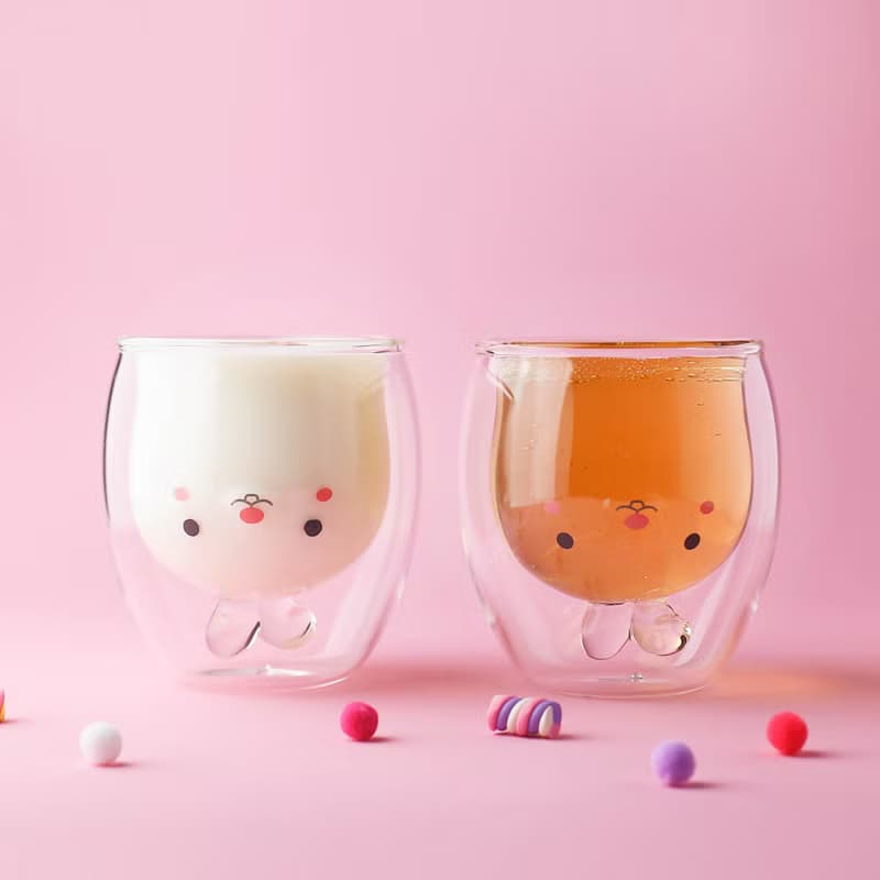 兔子雙層玻璃杯