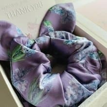紫晶花園小甜甜圈蝴蝶結髮束
