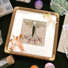 奠基生命之樹 水晶能量畫 祖先療癒 光明後代