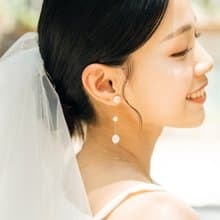 Bridal 新娘耳環 高級訂製 天然珍珠耳環 925純銀鍍18k金