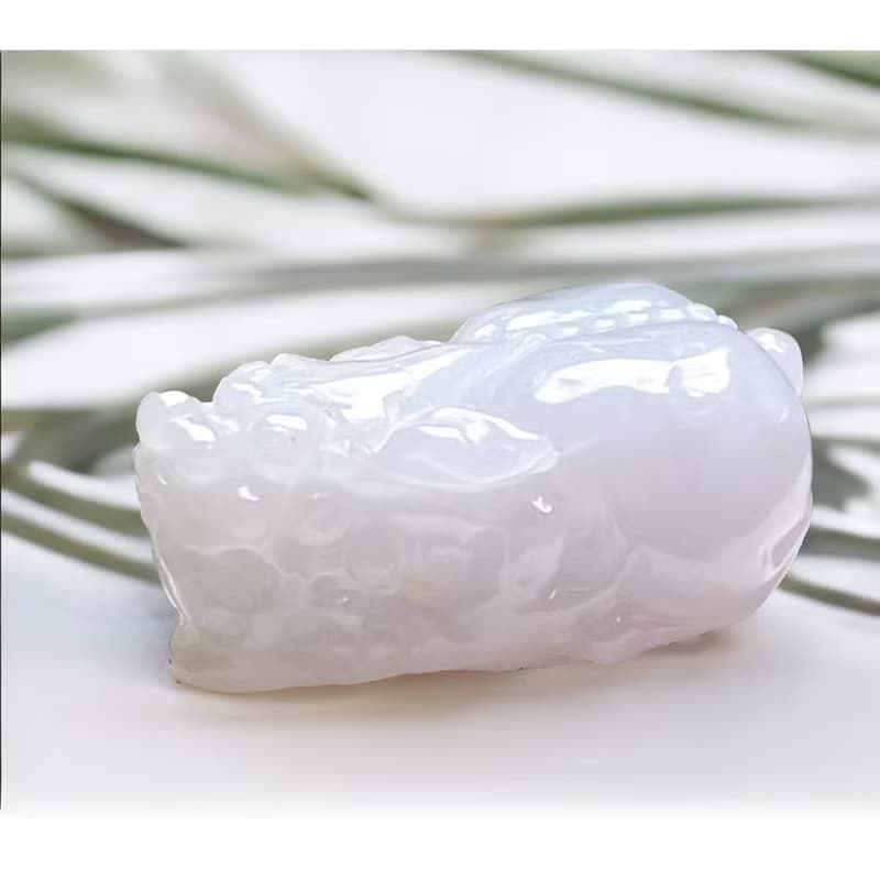 【招財神獸】冰種紫羅蘭翡翠貔貅 | 天然緬甸玉翡翠A貨 | 送禮