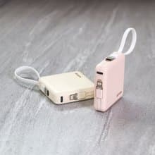 KINYO 5000mAh小方塊雙線夾心隨手充 KPB-2302