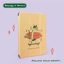 插畫家聯名【Follow Your Heart 滑板貓貓】iPad殼