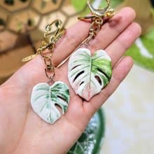 手作 觀葉植物吊飾 (雙面彩繪)
