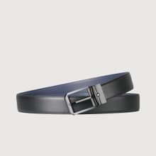 【結帳贈擦拭布乙條】簡約造型穿針式皮帶-鎗色/BF25B-WEG053-SGU