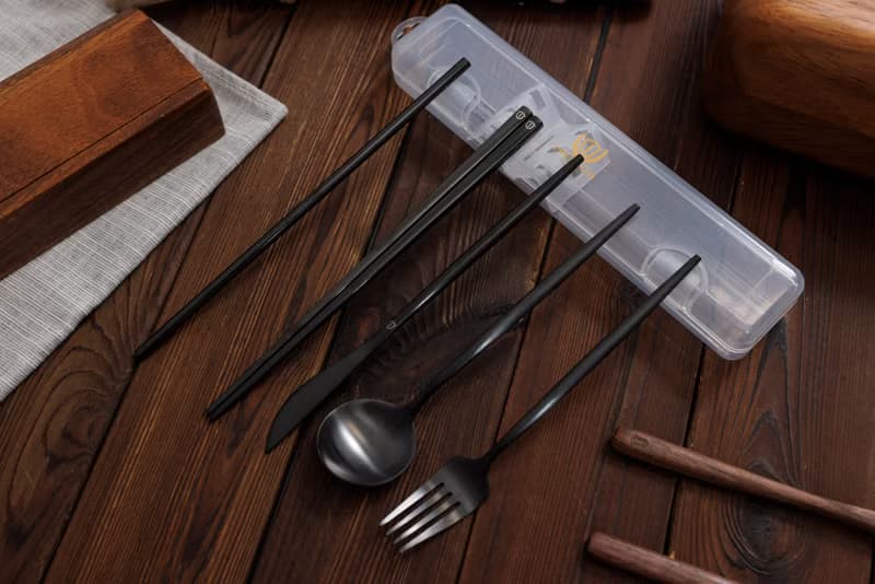 透明餐具收納盒 可裝4件餐具(不含餐具)