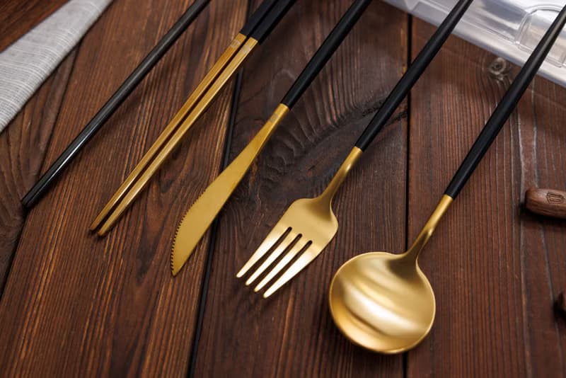 透明餐具收納盒 可裝4件餐具(不含餐具)