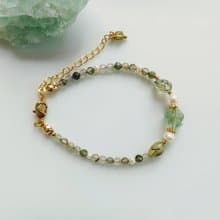 C.Lady晶女子。脈輪水晶系列－螢石水晶手鍊