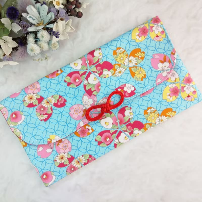 免費繡名字。七寶彩櫻。布紅包袋 / 口罩收納袋