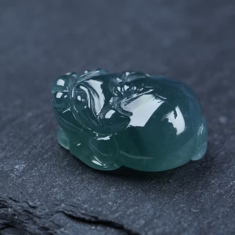 藍水翡翠貔貅 | 天然玉翡翠A貨|送禮