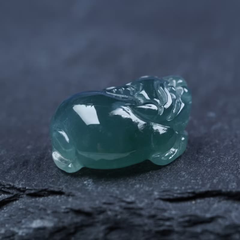 藍水翡翠貔貅 | 天然玉翡翠A貨|送禮