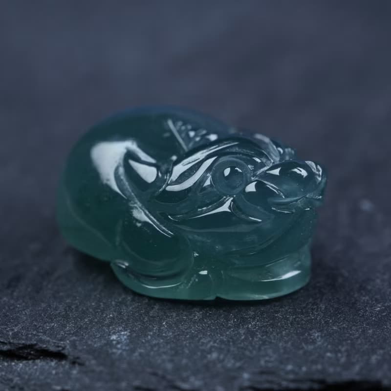藍水翡翠貔貅 | 天然玉翡翠A貨|送禮