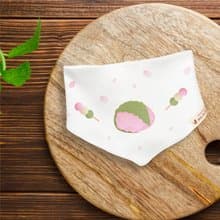 花見寶寶 櫻餅  純棉三角巾 嬰兒 寶寶 禮物 滿月 彌月 禮物