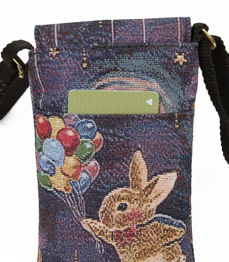 手機袋S  防潑水 平織緹花   迷幻彩蝶 iphone  斜背