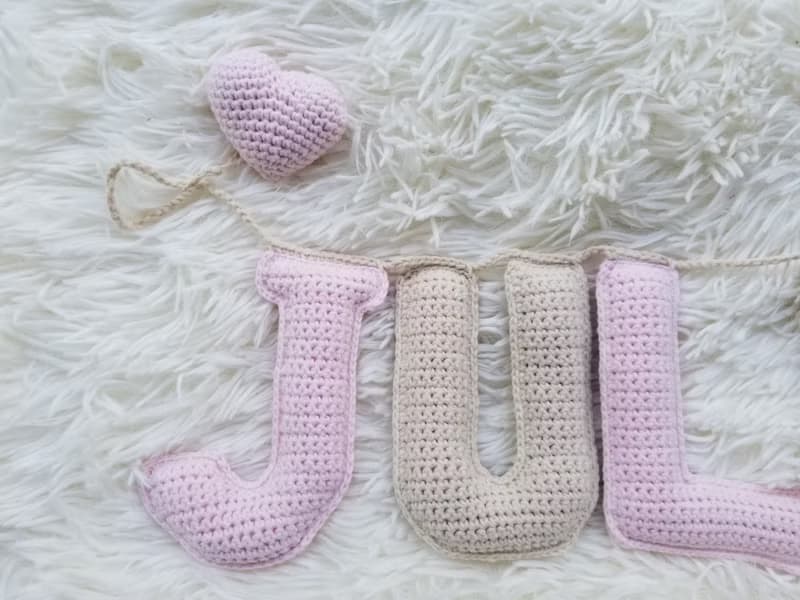 Personalized name garland nursery baby shower gift Custom Kids name banner