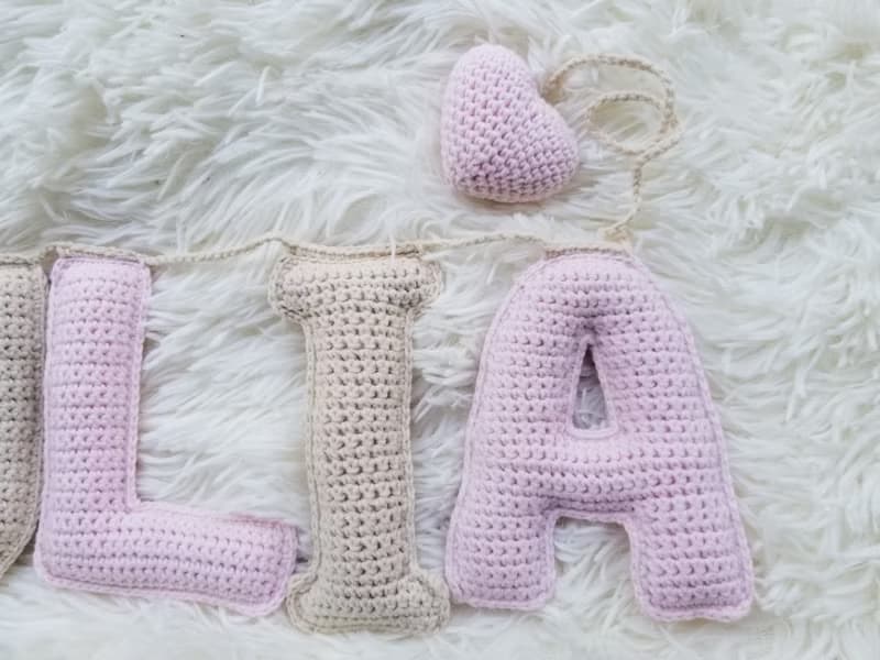 Personalized name garland nursery baby shower gift Custom Kids name banner