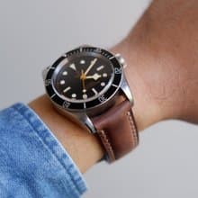 霧褐牛革 Isaac手工錶帶