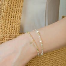 14KGF青蘋冰沙 – 綠紫晶手鍊