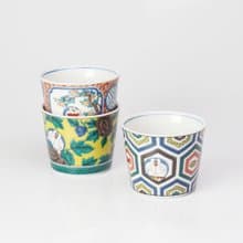 九谷燒-哆啦A夢聯名猪口杯-龜甲/四彩(附收藏盒)