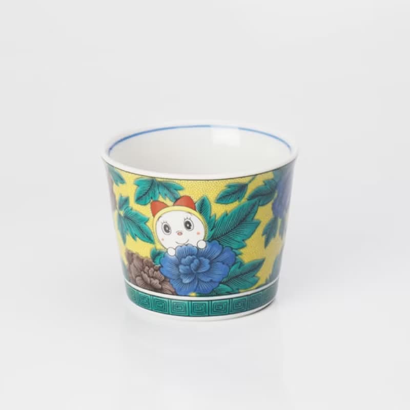 九谷燒-哆啦A夢聯名猪口杯-龜甲/四彩(附收藏盒)