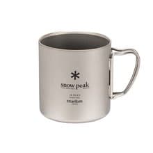 雙層鈦金屬杯450ml (鈦金屬馬克杯/折疊式握把/可堆疊)