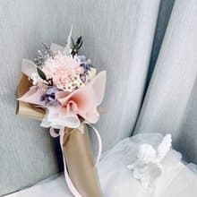 溫柔粉色 日本永生康乃馨單支花束 畢業花束 母親節