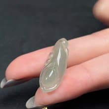 冰種翡翠花苞項鍊 | 天然緬甸玉A貨翡翠 | 送禮