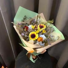 暖暖祝福乾燥花束 自用佈置空間或送禮心意皆適宜