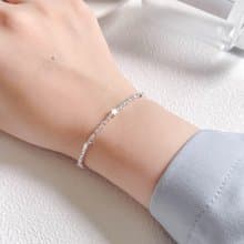 星星小碎銀925純銀手鍊