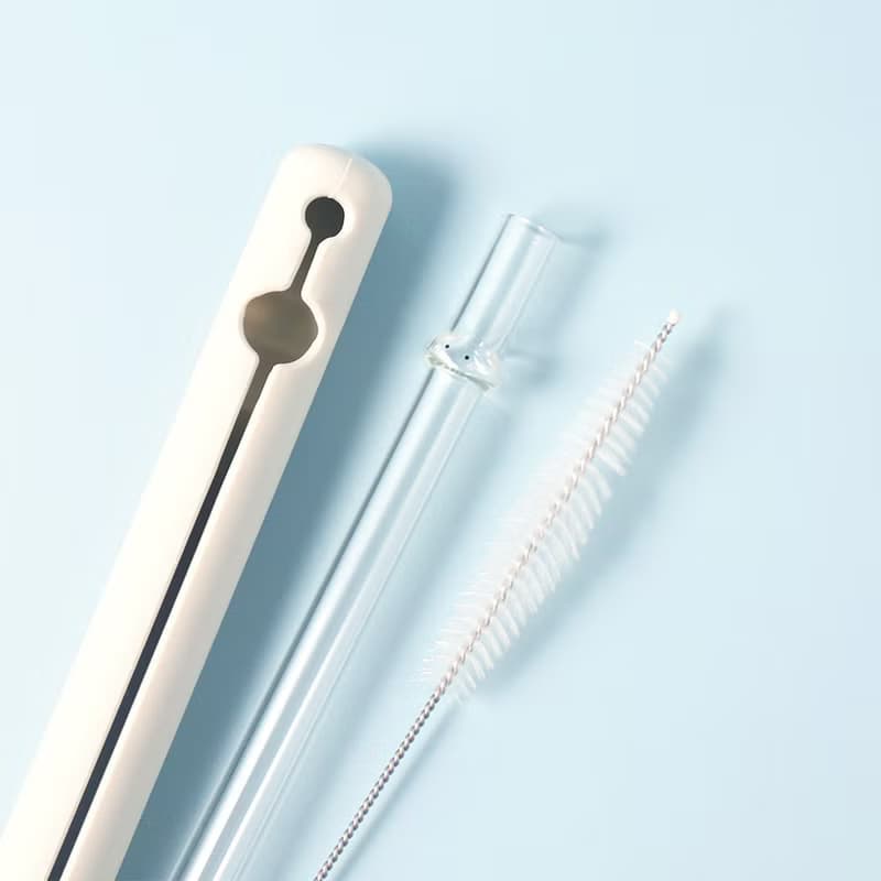 雲朵造型玻璃吸管