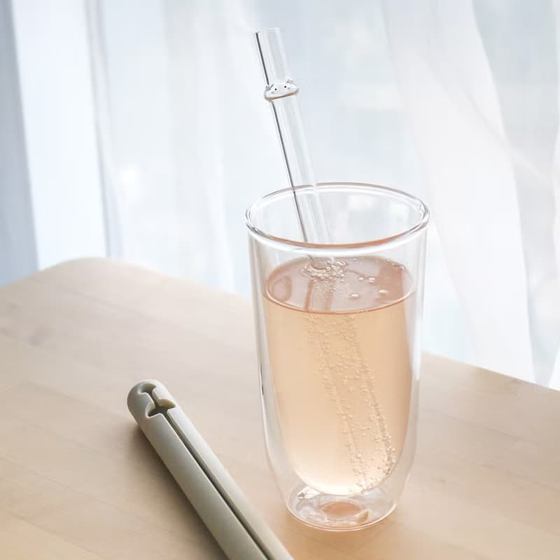 雲朵造型玻璃吸管