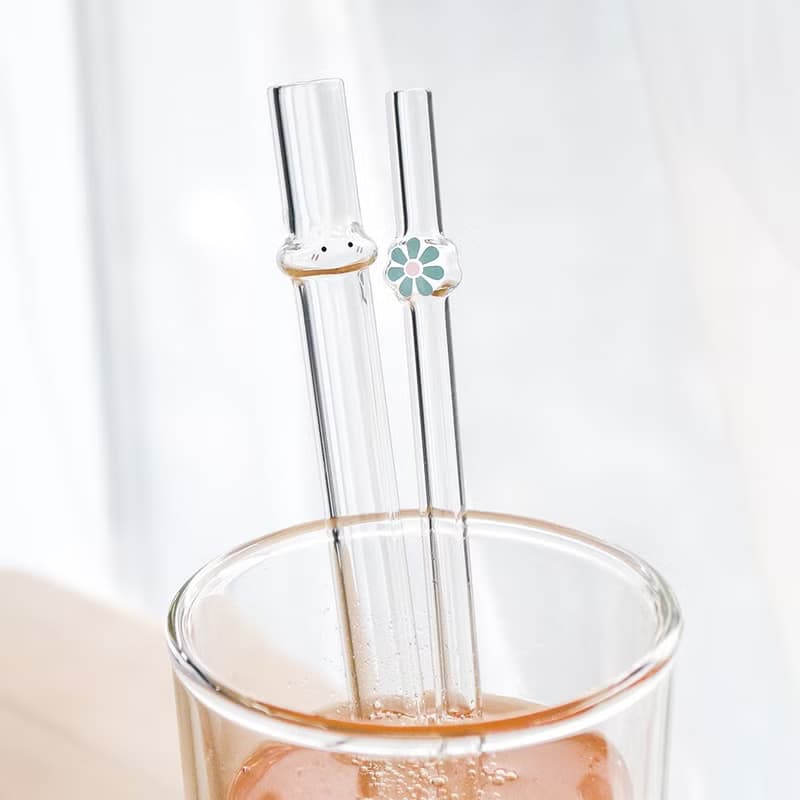 雲朵造型玻璃吸管