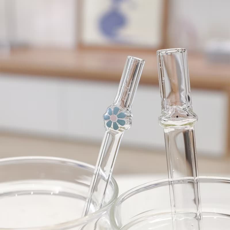 雲朵造型玻璃吸管