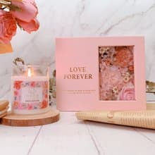 香氛花禮(香氛蠟燭X永生花)  | 情人節禮物