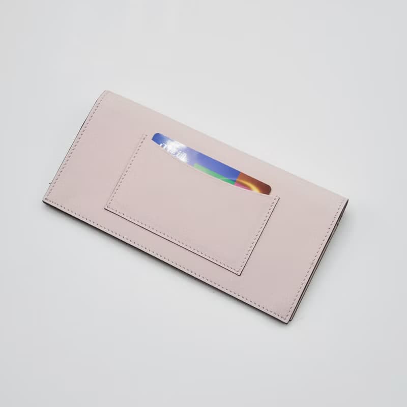 女皮夾 Long Flat Wallet / 櫻花粉色 Sakura Pink 包包 錢包