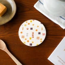 【錦源興】關東煮陶瓷吸水杯墊 l 底部防滑 鶯歌陶瓷製 禮物 新居