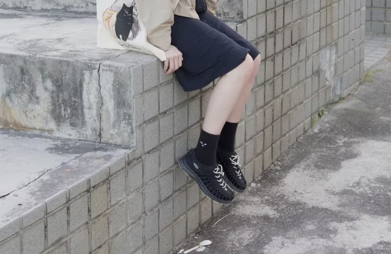 黑貓吉利黑色短襪