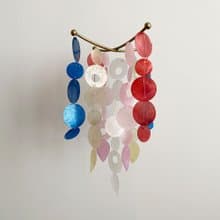 DIY-KIT| Norwegian Alley(Sunset)-Navy, Red-Mix |Shell Wind Chime Mobile|#0-543