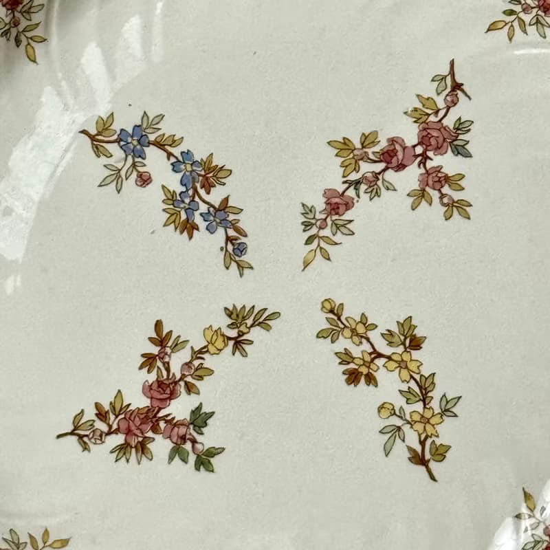 50745-絕美法國1880年代 Sarreguemines Louis XV 皇室貴族大瓷盤