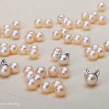 (三件組)手工925純銀x天然珍珠【捲耳、立耳、摺耳耳環】貓奴萬歲