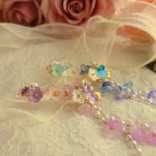 花園圓舞曲・髮夾  珍珠 水晶 原創 手作 送禮