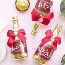 開工大吉 動土吉祥 香檳糖果瓶(金莎2顆入)-滿百份免費印名字 賀