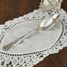 50066-典雅法國古董新古典主義風格鍍銀湯匙