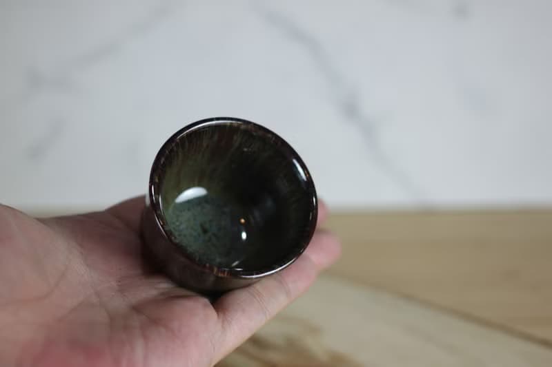 【送禮好物】60ml 天目釉 日式手工小茶杯 葉政豪作品