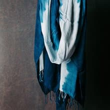 【日作染】植染絲棉圍巾